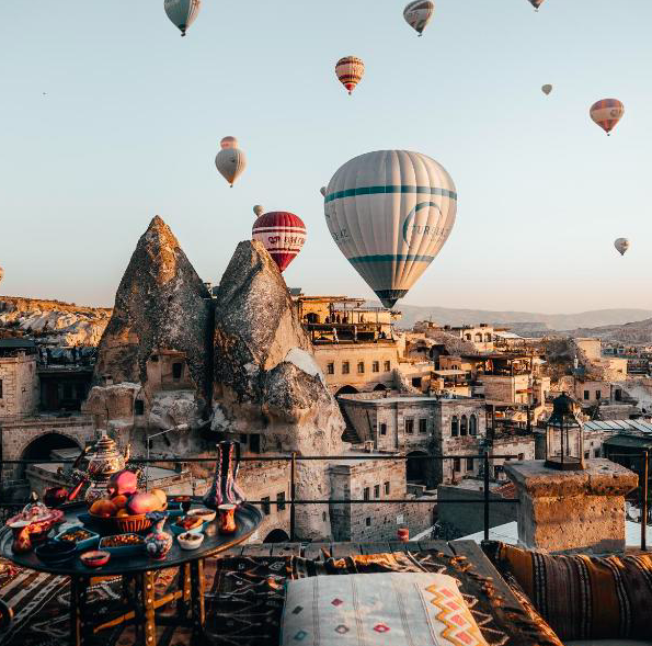 Best Cave Hotels in Cappadocia with Hot Air Balloon View
